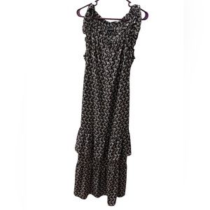 Who What Wear Women Daisy Floral Tiered Prairie Cottage Maxi Dress Size XXL